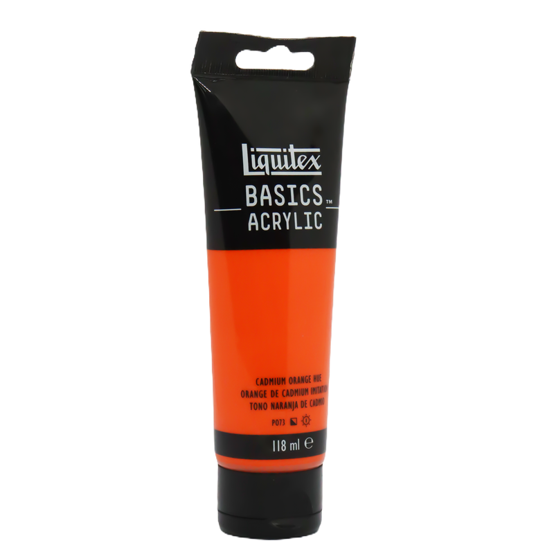 Liquitex Acrylic Colour Basic Cadium Orange Hue - 118ml