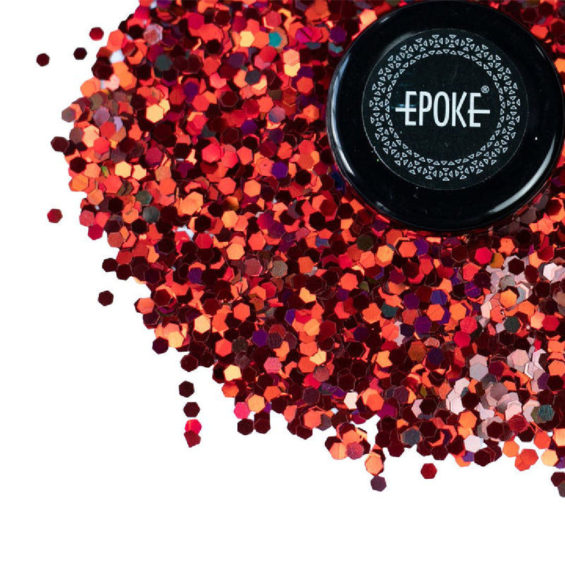 Epoke Red Holographic Glitter(G28) - Chunky- 15g