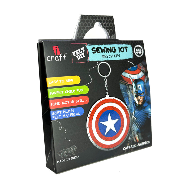 iCraft DIY Felt Keychain-Captain America