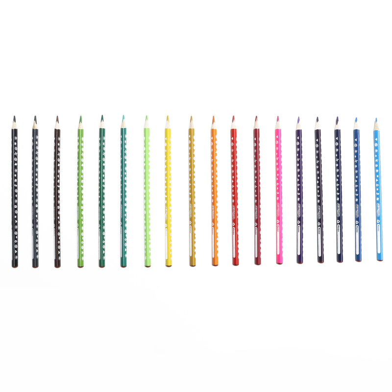 Keyroad Colour Pencils Triangular Set of 18 - KR971275