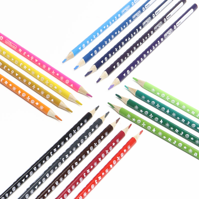 Keyroad Colour Pencils Triangular Set of 18 - KR971275