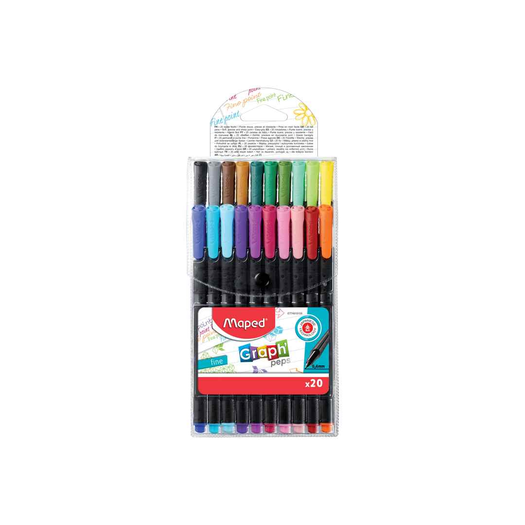 Maped Fineliner Set 20 - 749151 – Skyblue Stationery Mart