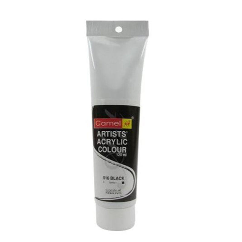 Camel Artist Acrylic Colour Tubes 120 Ml Black