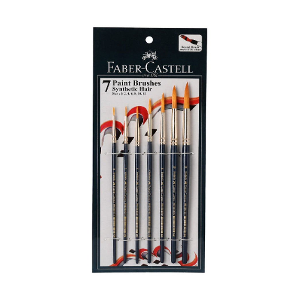 Buy Faber castell Paint Brush - Tri Grip, Synthetic Hair, Round